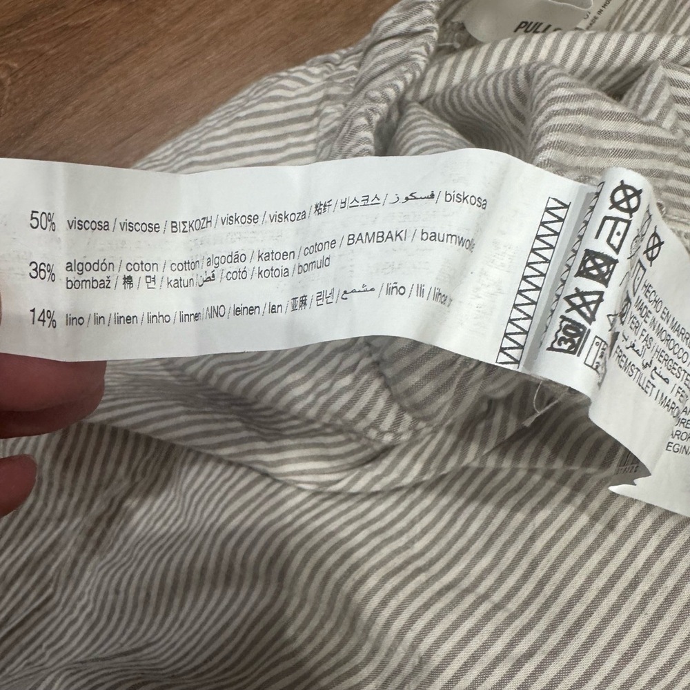 PULL & BEAR Linen Pants - Picture 4 of 4